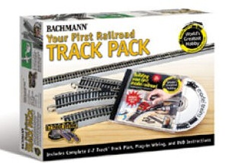 Bachmann 4x8 Hobby Track Pack w/DVD HO Scale Nickel Silver Model Train Track #44596