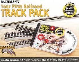 Bachmann 4x8' Hobby Track Pack w/DVD HO Scale Nickel Silver Model Train Track #44596