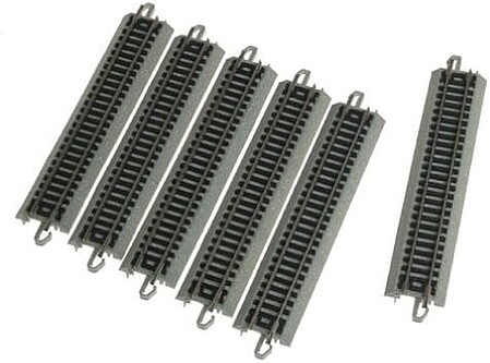 Bachmann 5 Inch Straight N/S E-Z (6) N Scale Nickel Silver Model Train Track #44811