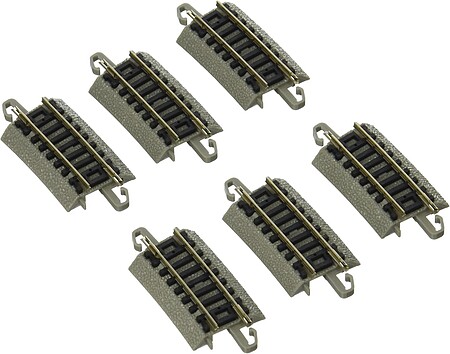 Bachmann Quarter Section 12.50 Radius Curve (6) N Scale Nickel Silver Model Train Track #44832