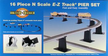 Bachmann E-Z Pier 16 Piece Set N Scale Model Railroad Bridge #44871