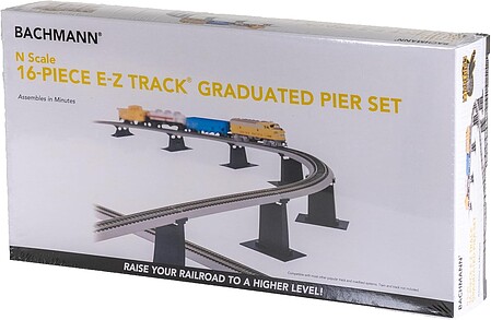 Bachmann E-Z Pier 16 Piece Set N Scale Model Railroad Bridge #44871