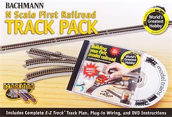 N Scale Bachmann Nickel Silver EZ Track Pack for Model Railroad Trains 