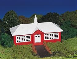 Bachmann School House Kit HO Scale Model Railroad Building #45133