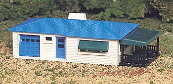 Bachmann Ranch House Snap Kit HO Scale Model Railroad Building #45154