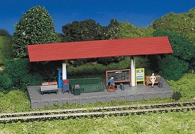 Bachmann Platform Station Snap Kit w/Accessories HO Scale Model Railroad Building #45194