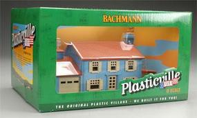 Bachmann Two Story House w/Attached Garage Pre Built O Scale Model Railroad Building #45305