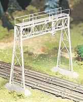 Bachmann Plasticville U.S.A. Pre Built Signal Bridge O Scale Model Railroad Trackside Structure #45309 Bachmann Plasticville U.S.A. Pre Built Signal Bridge O Scale Model Railroad Trackside Structure #45309