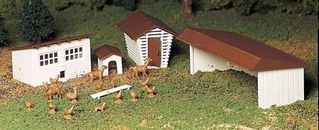 o scale farm animals