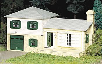 Bachmann Two Story Split Level House Kit O Scale Model Railroad Building #45607