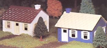 Bachmann Cape Cod House Snap Kit (2) O Scale Model Railroad Building #45608