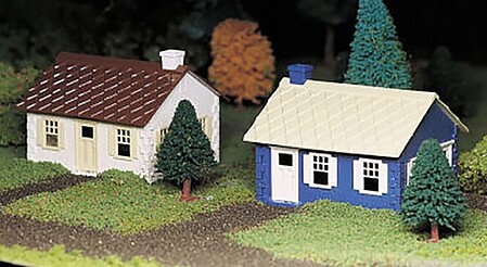 Bachmann Cape Cod House Snap Kit (2) O Scale Model Railroad Building #45608