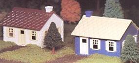 Bachmann Cape Cod House Snap Kit (2) O Scale Model Railroad Building #45608