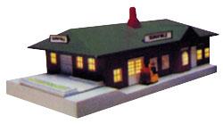Bachmann Sunnyvale Passenger Station Built-Up N Scale Model Railroad Building #45908