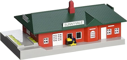 Bachmann Sunnyvale Passenger Station Built-Up N Scale Model Railroad Building #45908