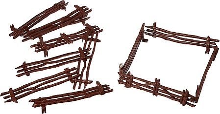 Bachmann Rustic Fence Kit (12) O Scale Model Railroad Trackside Accessory #45984