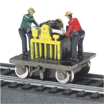 Bachmann Operating Gandy Dancer -- HO Scale Trolley and Hand Car 