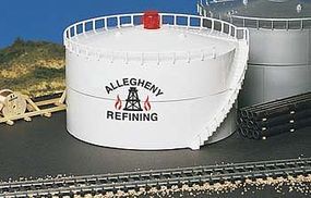 Bachmann Oil Storage Tank w/Light Allegheny Oil HO Scale Model Railroad Trackside Accessory #46219 Bachmann Oil Storage Tank w/Light Allegheny Oil HO Scale Model Railroad Trackside Accessory #46219