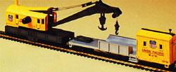 Bachmann Crane & Boom Union Pacific N Scale Model Train Freight Car #46611