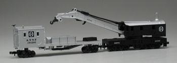 Bachmann Crane & Boom Santa Fe N Scale Model Train Freight Car #46612