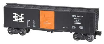 Bachmann 40 Steel Boxcar - 3-Rail - Ready to Run - Williams(TM) New Haven (black, orange, white) - O-Scale