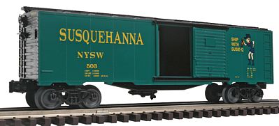 Susquehanna and Western Suzy Q O Scale Williams by Bachmann 40-Feet Scale Box Car New York 