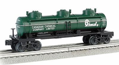 Bachmann 3 dome Tank car Chemcell O Scale Model Train Freight Car #47118