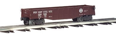 Bachmann Gondola with 6 Wooden Barrels - Pennsylvania O Scale Model Train Freight Car #47204