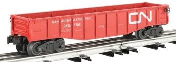 Bachmann Gondola with 6 Wooden Barrels - Canadian National O Scale Model Train Freight Car #47209