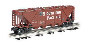 Bachmann 4-Bay Covered Hopper 3-Rail Southern Pacific O Scale Model Train Freight Car #47623