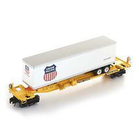 Bachmann Intermodal with Trailer Union Pacific O Scale Model Train Freight Car #48401