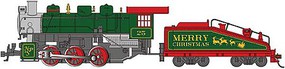 Bachmann 0-6-0 USRA North Pole & Southern #25 Christmas N Scale Model Train Steam Locomotive #50556