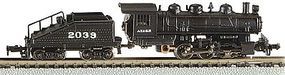 Bachmann 0-6-0 Switcher/Tender ATSF #2039 N Scale Model Train Steam Locomotive #50566