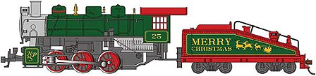 Bachmann 0-6-0 USRA North Pole & Southern #25 Christmas HO Scale Model Train Steam Locomotive #50624