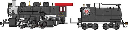 Bachmann USRA 0-6-0 Seaboard #221 with Smoke HO Scale Model Train Steam Locomotive #50716