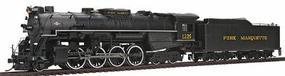 Bachmann 2-8-4 Berkshire w/Tender Pere Marquette 1225 HO Scale Model Train Steam Locomotive #50901