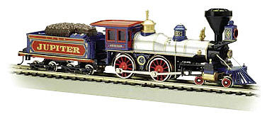 Bachmann 4-4-0 American w/o DCC CP Jupiter w/Wood Load HO Scale Model Train Steam Locomotive #51003