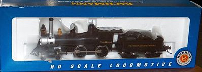 Bachmann 4-4-0 American FEC 12 HO Scale Model Train Steam Locomotive #51129