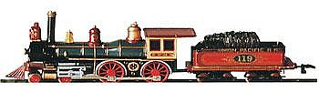 Bachmann 4-4-0 American Union Pacific #119 N Scale Model Train Steam Locomotive #51151