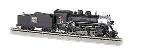 Bachmann Baldwin 2-8-0 Western Pacific #35 (black, silver) N Scale Model Train Steam Locomotive #51351