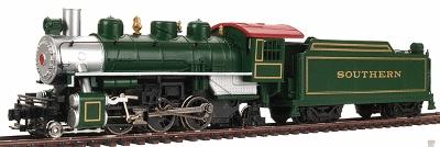 Bachmann Prairie 2-6-2 with Tender Southern Green HO Scale Model Train Steam Locomotive #51504