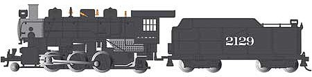 HO Scale Santa Fe #2129 Prairie 2-6-2 Steam Locomotive w/Smoke & Tender
