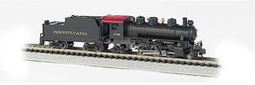 Bachmann 2-6-2 Prairie Pennsylvania Railroad #2765 DC N Scale Model Train Steam Locomotive #51553