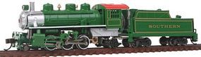 Bachmann Prairie 2-6-2 with Tender Southern Green N Scale Model Train Steam Locomotive #51572