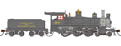 Bachmann Maryland and Penn 52 Driver 4-6-0 DCC Ready #27 HO Scale Model Train Steam Locomotive #52204