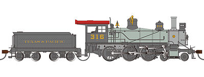 Bachmann Texas & Pacific 52 Driver 4-6-0 DCC Ready #316 HO Scale Model Train Steam Locomotive #52205