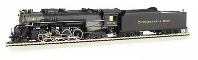 Bachmann Berkshire Chesapeake & Ohio 2718 with Sound HO Scale Model Train Steam Locomotive #52402