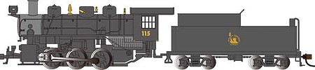 Bachmann USRA 0-6-0 DCC New Jersey Central #115 HO Scale Model Train Steam Locomotive #53805