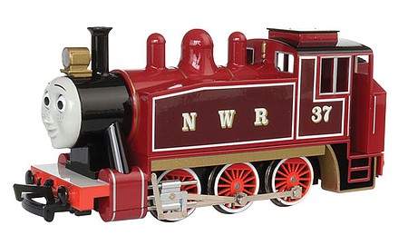 Bachmann Rosie with Moving Eyes (Red) HO Scale Model Train Steam Locomotive #58819