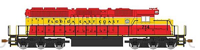 Bachmann SD40-2 DCC Florida East Coast #714 HO Scale Model Train Diesel Locomotive #60918